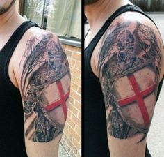 8 England tattoo designs ideas | england tattoo, tattoo designs, knight  tattoo
