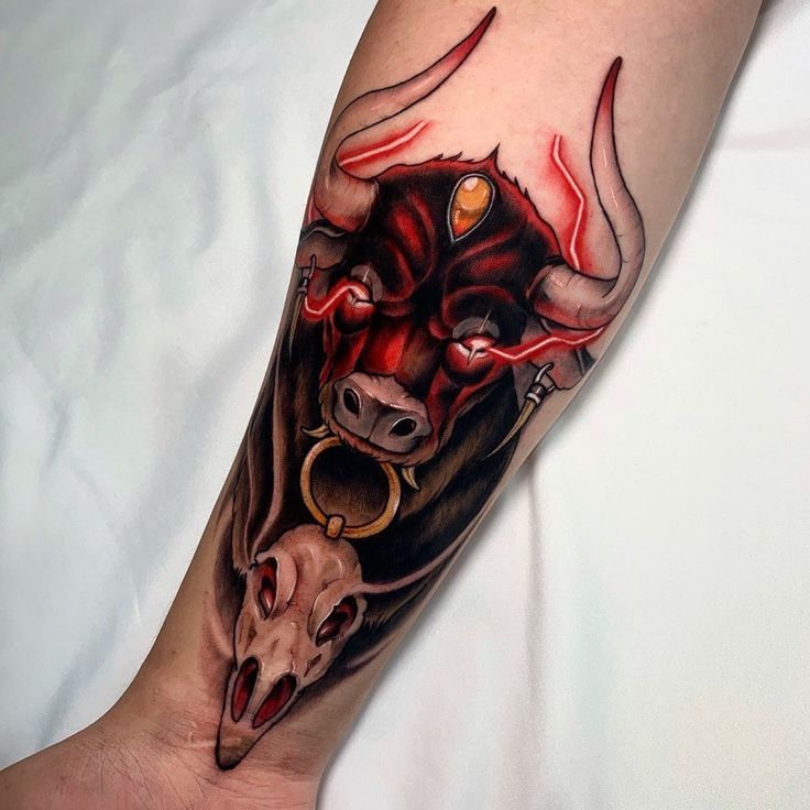 Top 32 Aggressive Bull Tattoo Design Ideas (2024 Updated)