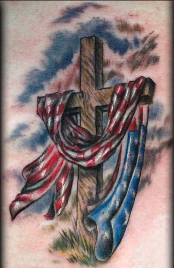 50 Awesome American Flag Tattoo Designs | Art and Design