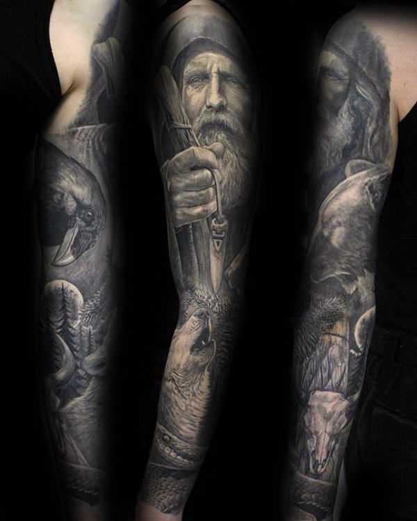 57 Cool Odin Tattoo Designs for Men