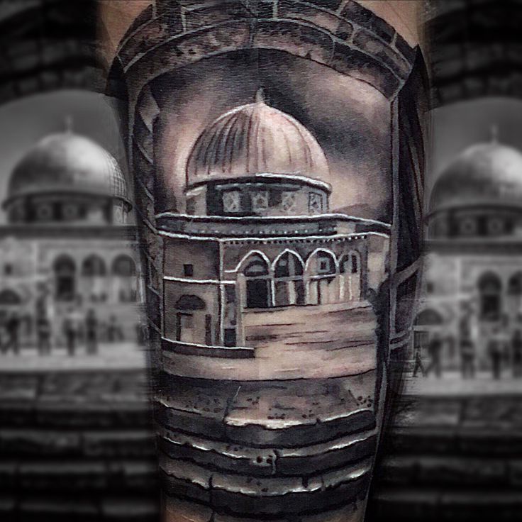 Jerusalem temple tattoo(joe Stanley)