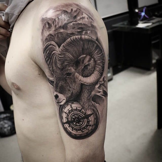 Aries Tattoos for Men
