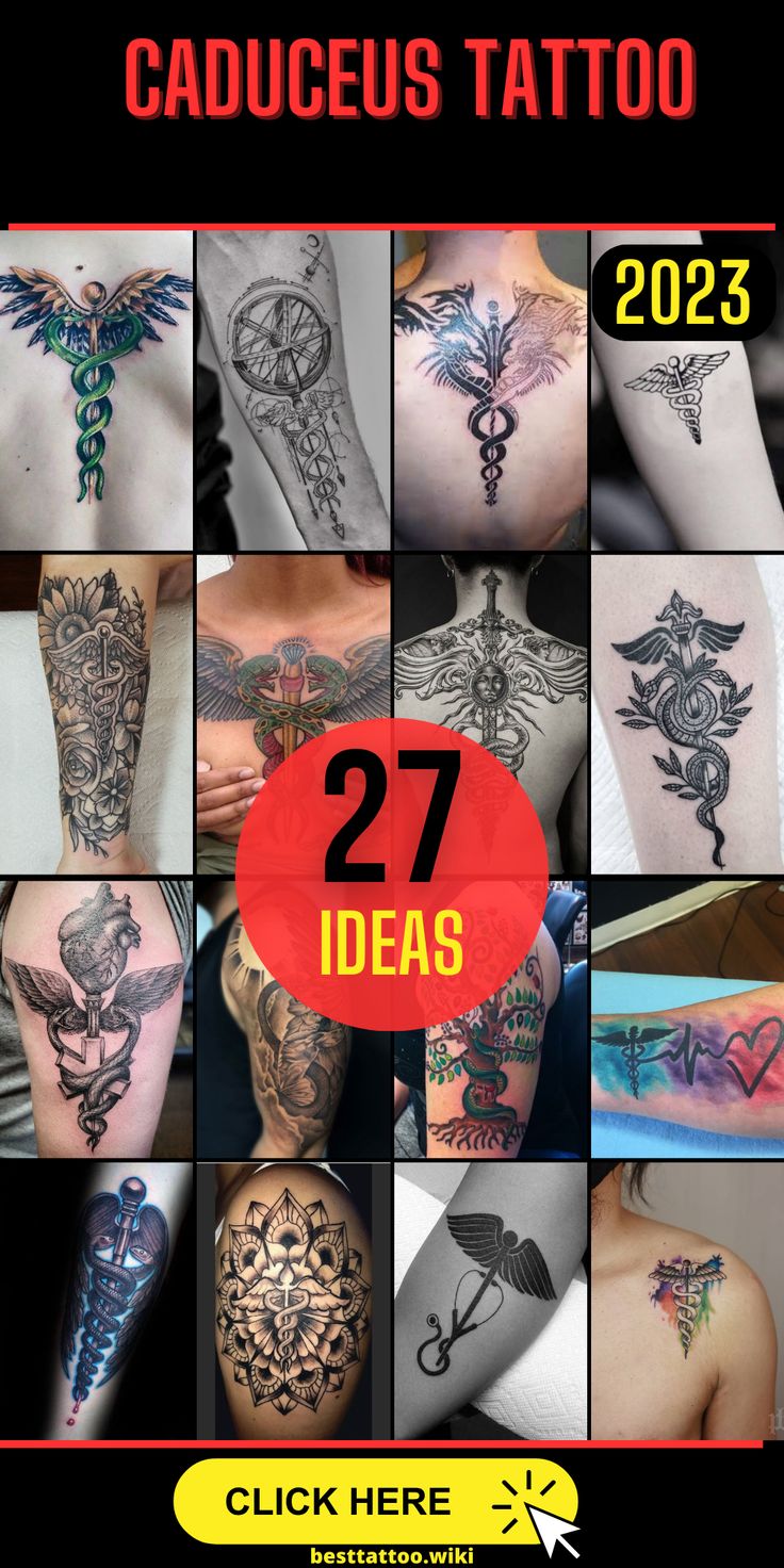 Small Caduceus Tattoo Ideas: Minimalistic and Unique Designs to Represent Medical Professions