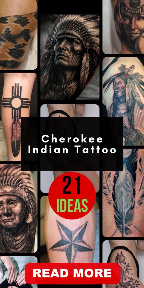 21 Cherokee Indian Tattoo Ideas