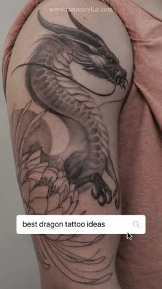 Discover 7 Dragon Tattoos for Men and Red Dragon Sleeve Tattoo Ideas |  advance black and gray tattoo design, hydra tattoo, japanese demon sleeve  tattoo and more