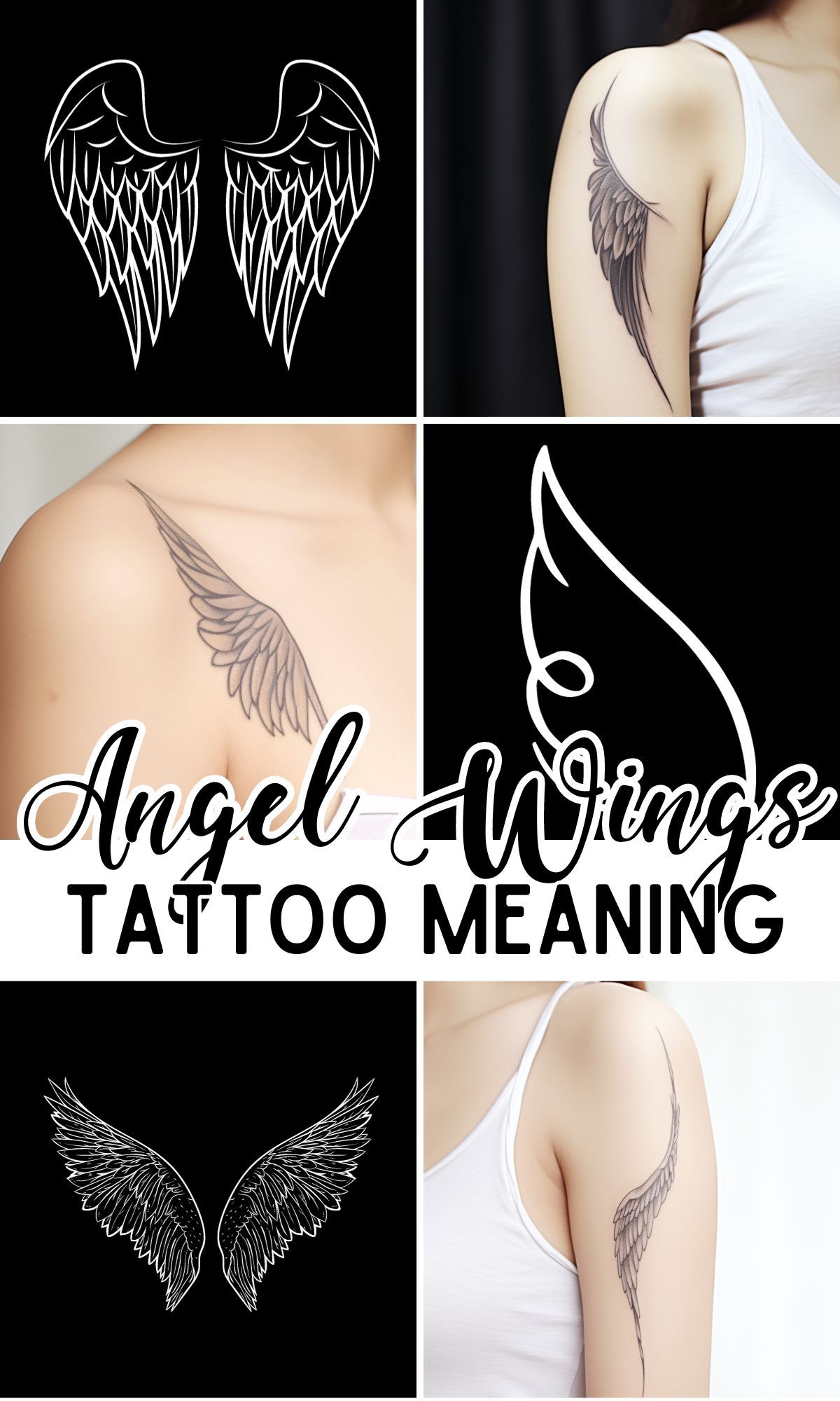 Angel Wing Tattoo Meaning and Designs