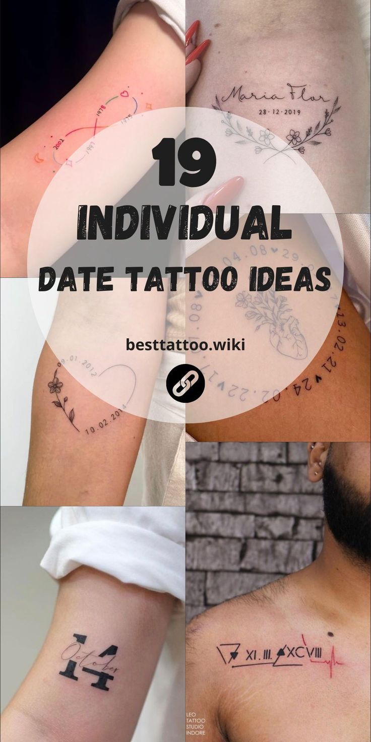 19 Date Tattoo Ideas for 2024: Unique Designs for Men and Women - Perfect  for Expressing Love