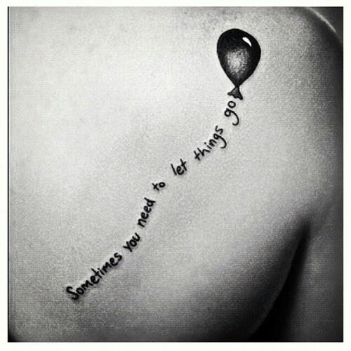 sometimes u need to let things go