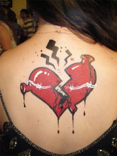 Broken heart tatoo