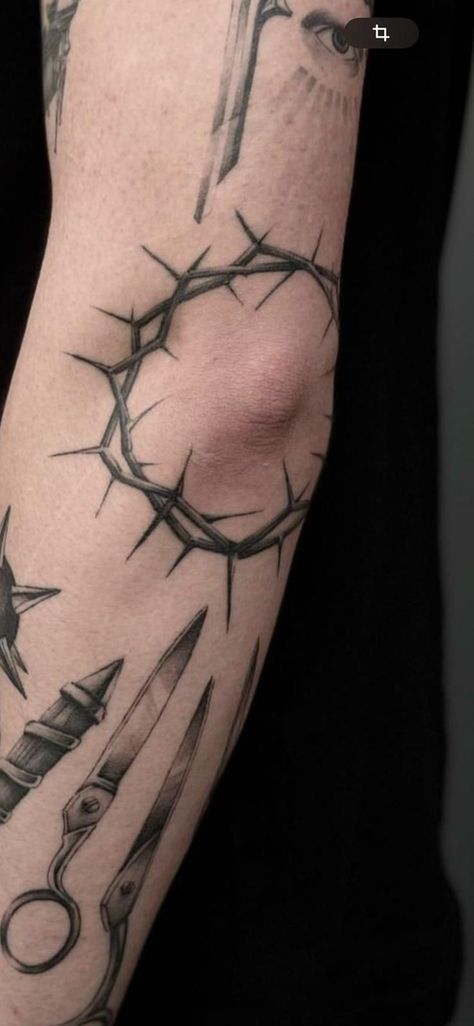 Crown of Thorns Tattoo Armband