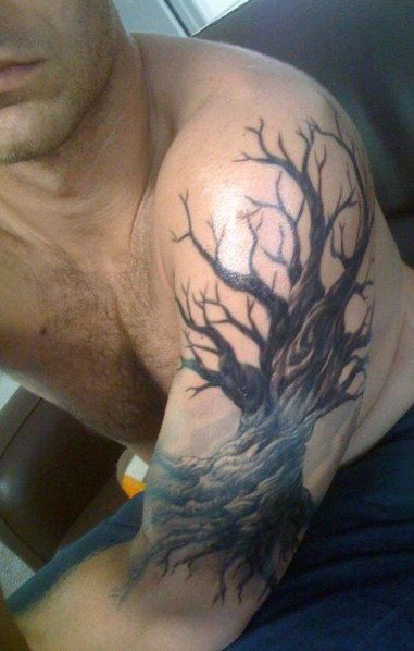 50 Oak Tree Tattoo Designs for Men