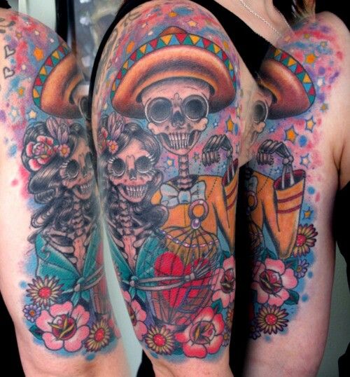 Dia de los Muertos...tattoo idea 8531 Santa Monica Blvd West Hollywood, CA  90069 - Call or stop by anytime. UPDATE: Now ANYONE can call our Drug and  Drama Helpline Free at 310-855-9168.