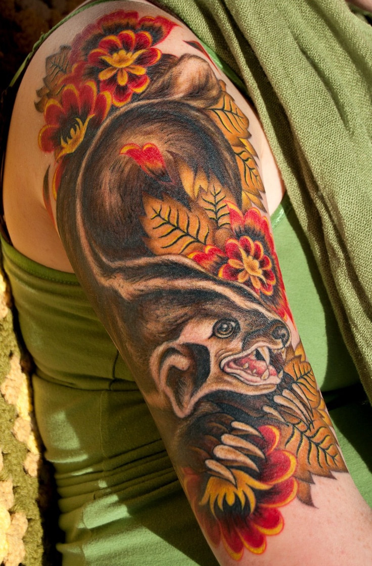 Audubon badger tattoo