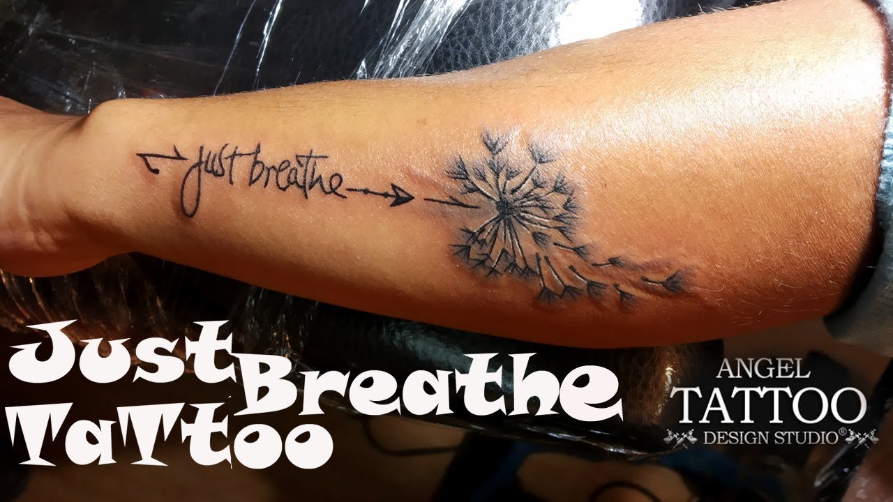 just breathe tattoo