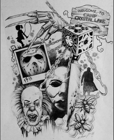 92 Horror tattoos ideas in 2025 | horror tattoo, tattoos, movie tattoos
