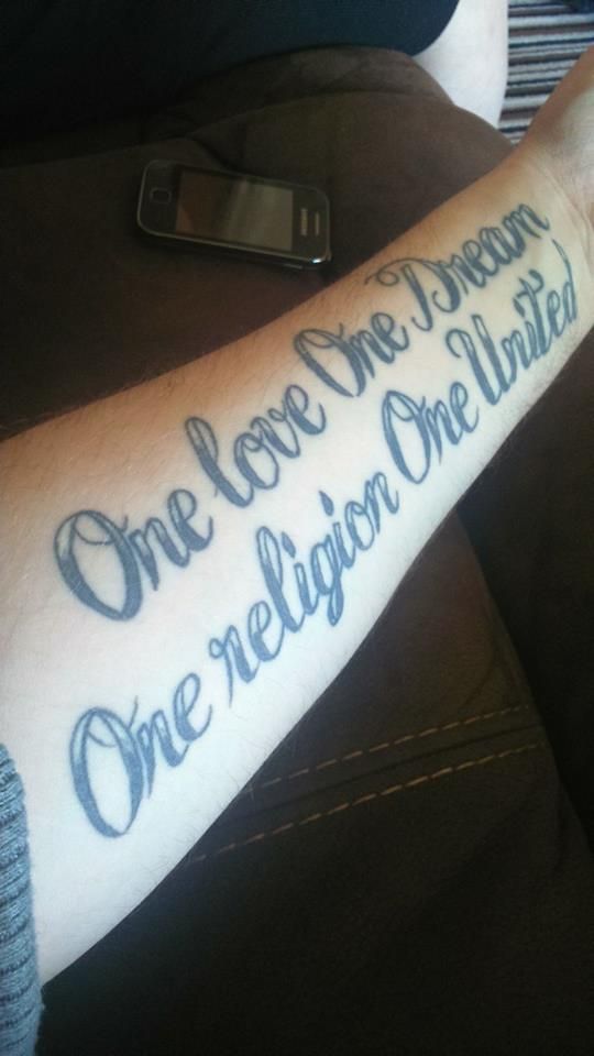 Tattoo quotes, Man utd tattoo, Tattoos