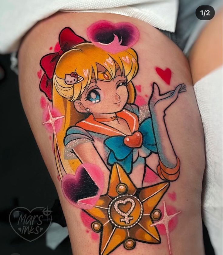 Pin by luz on Tatuajes | Sailor moon tattoo, Moon tattoo, Cute tattoos