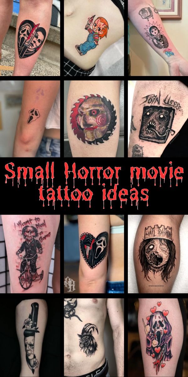 Subtle Yet Spooky: Small Horror Movie Tattoos You'll Love