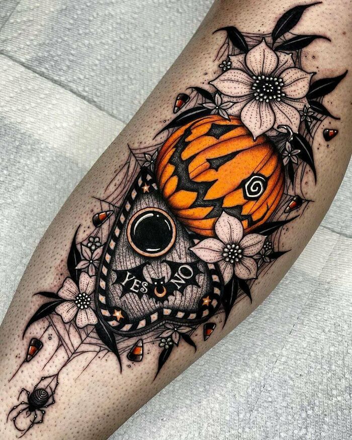 Spooky Halloween Tattoo