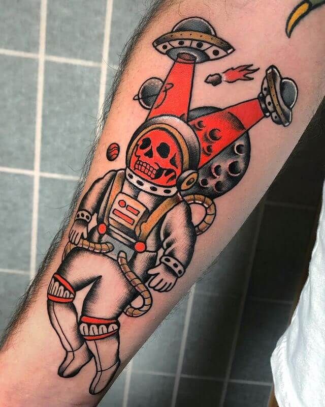 22 Amazing Astronaut Tattoo Designs To Blow Your Mind
