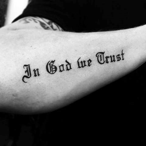 20 Great In God We Trust Tattoo Designs for Men
