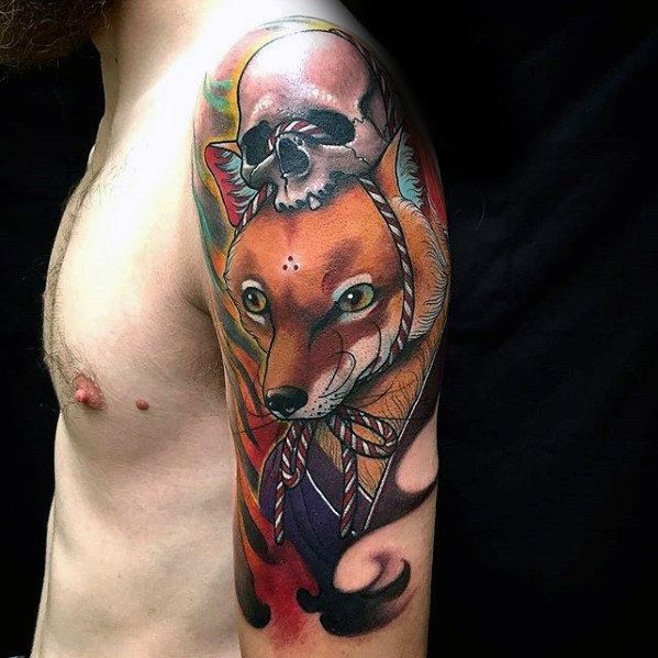 87 Kitsune Tattoo Designs for Men