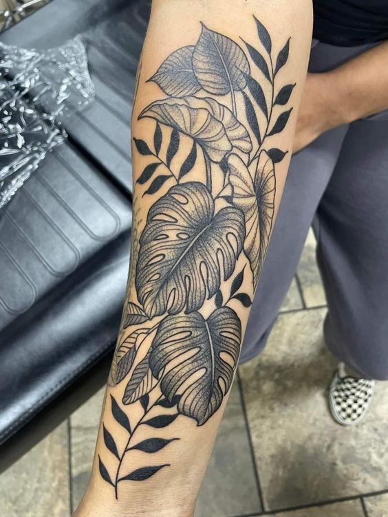 18 Ideas Discover Tropical Leaves Tattoos: Inked Visions of Nature's  Elegance