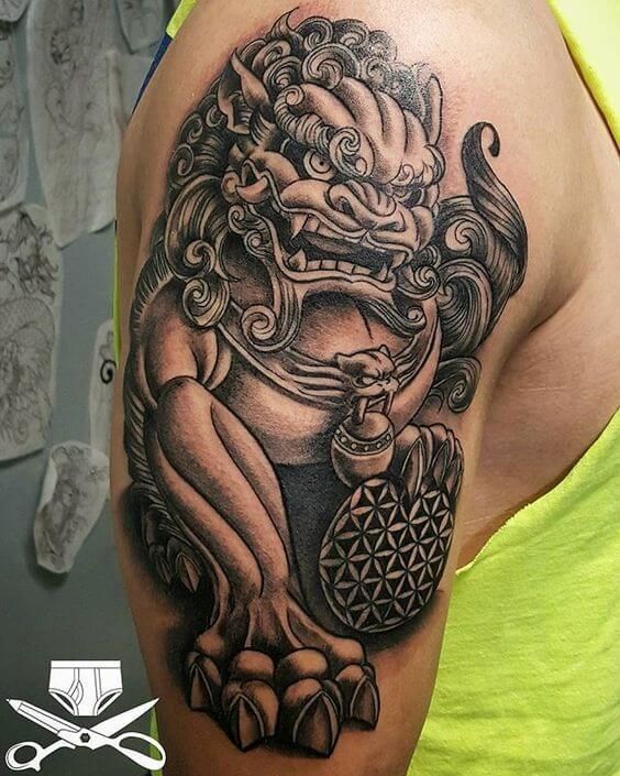 12+ Chinese Lion Tattoo Designs