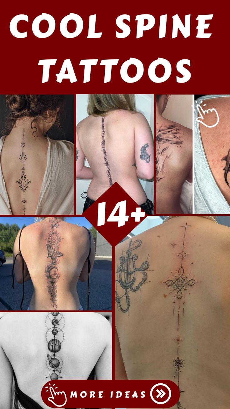 Best 14+ cool spine tattoos you must try this year