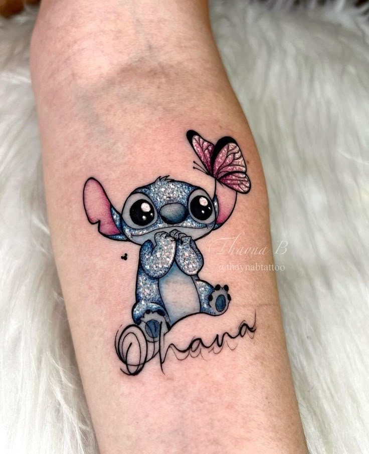 Pin by Giovanna Santana on Tattoo in 2025 | Stitch tattoo, Pretty tattoos,  Tattoos for daughters