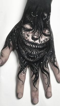 30 Horror and creepy tattoos ideas to save today | scary tattoos, dark  tattoo, sleeve tattoos and more
