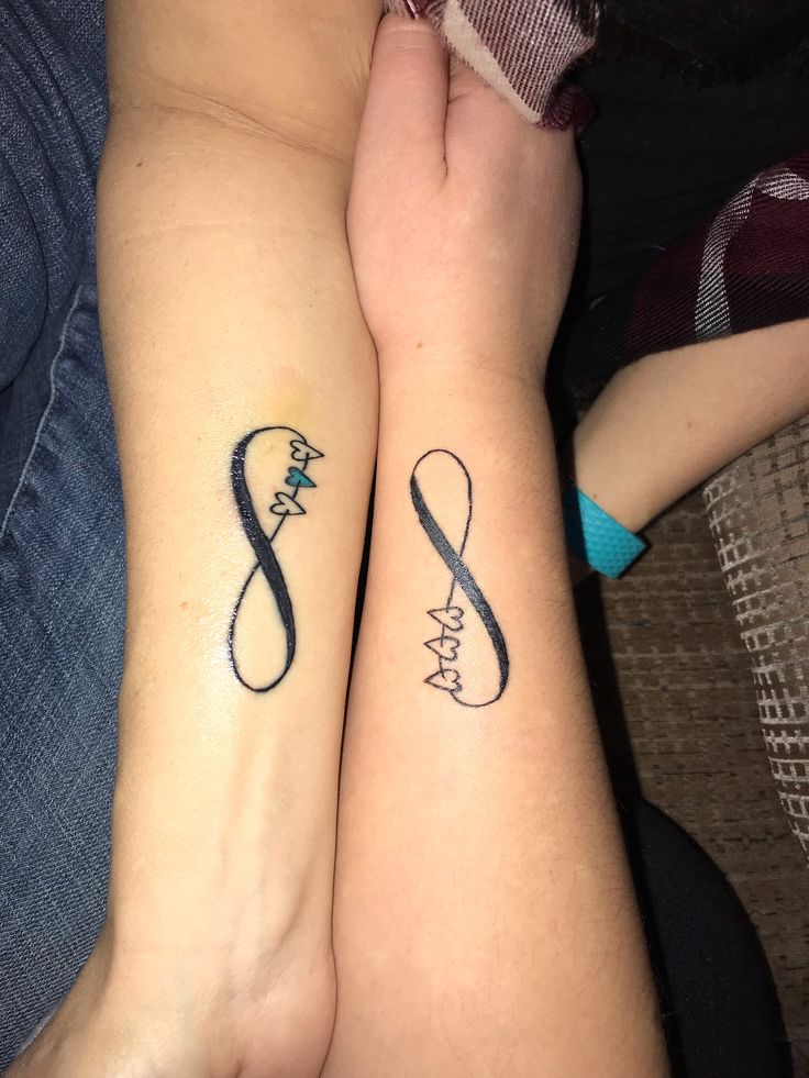 matching tattoos #aunt #neice #infinity #tattoo