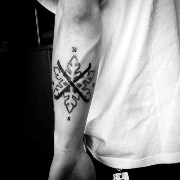 100 Stunning Snowflake Tattoo Designs for Men