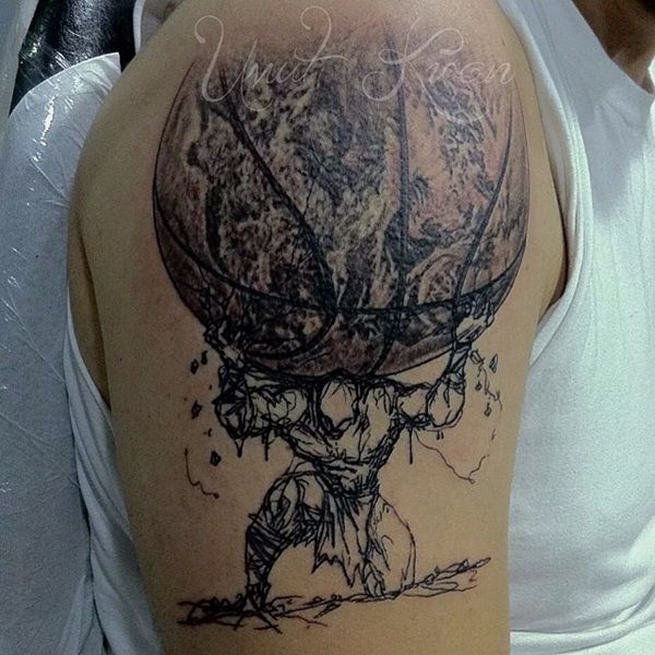 40 Basketball Tattoo Designs And Ideas For Men | I Luv Sports