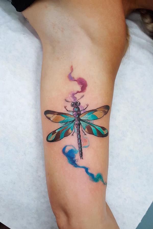 90 Feminine and Inspiring Dragonfly Tattoos for Women | Art and Design