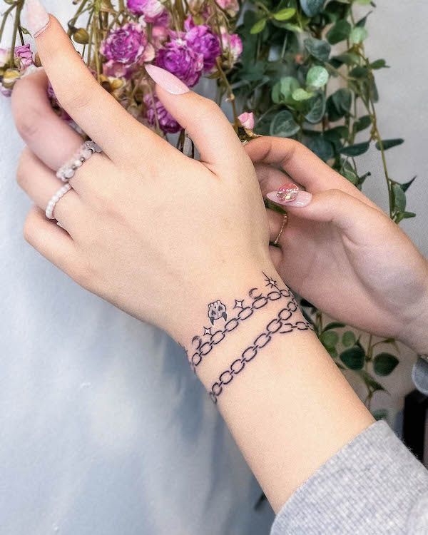54 Bracelet Tattoos That Are Better Than Jewelry