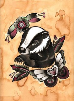 Discover 15 badger tattoo and badger tattoo ideas | tattoos, badger, animal  tattoos and more