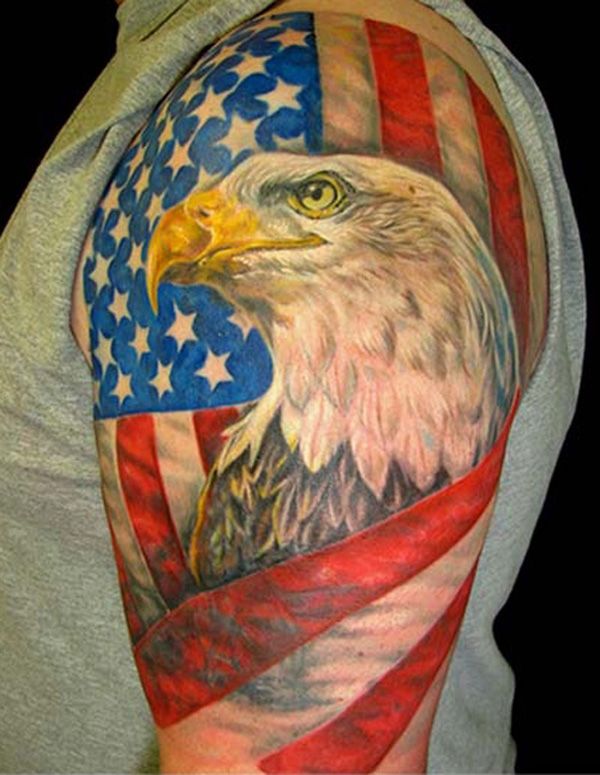 50 Awesome American Flag Tattoo Designs | Art and Design