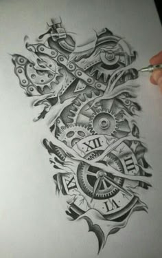 30 Steampunk & Cogs Tattoos ideas | tattoos, steampunk, gear tattoo