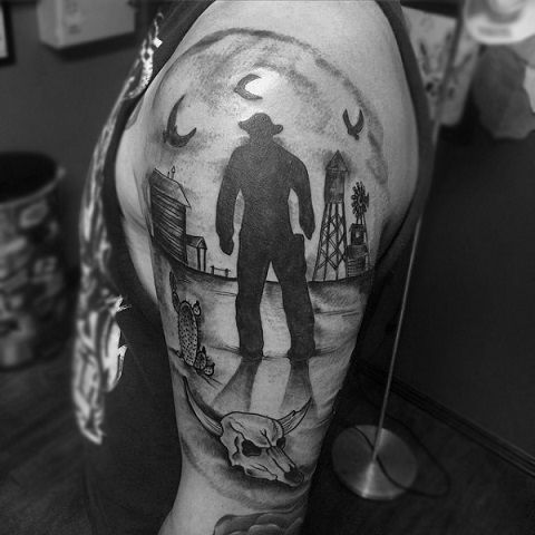 36 Cowboy Tattoos With Memorial and Mystique Meanings - TattoosWin