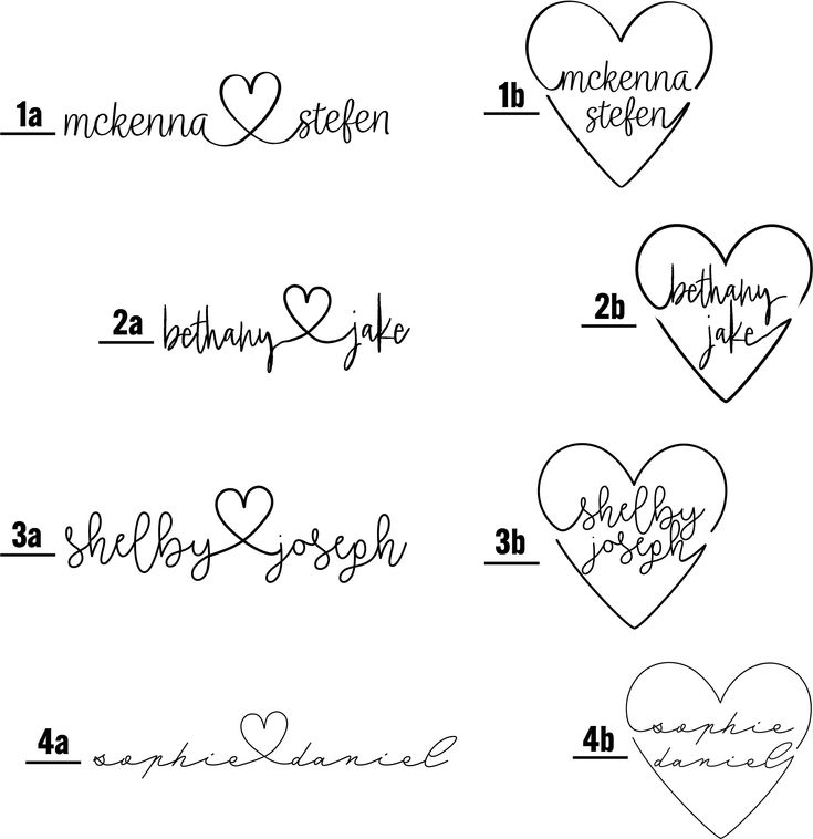 Custom Couples Name & Heart | Digital file | Valentines Day | Anniversary | Gift for her | Gift for him | SVG | Personalized | Calligraphy