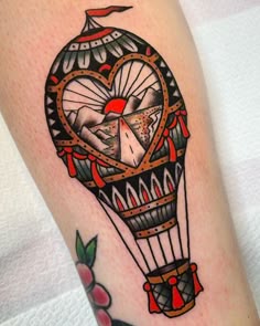 94 Tattoos (Hot Air Balloons) ideas in 2025 | tattoos, air balloon tattoo, balloon  tattoo