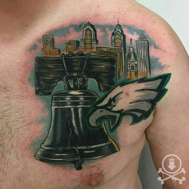 Pin by Kevin Smith on Tats | Philadelphia eagles tattoo, Face tattoos, Eagles vs