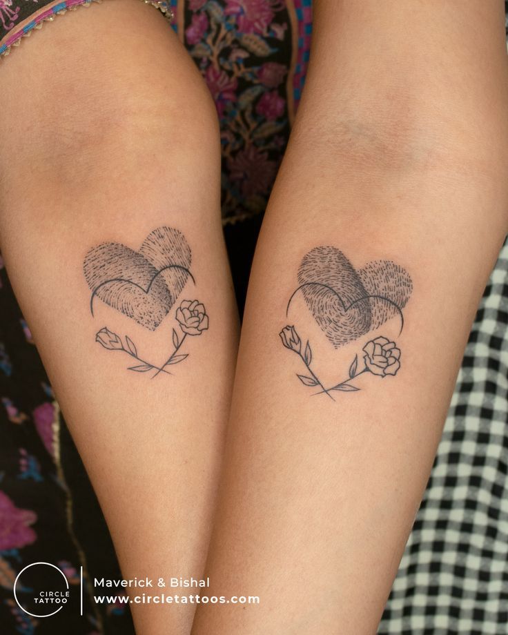 Thumb Print Couple Tattoo