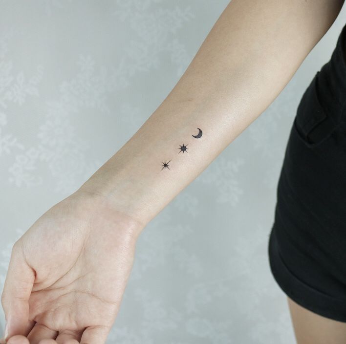 Star • Sun • Moon Tattoo