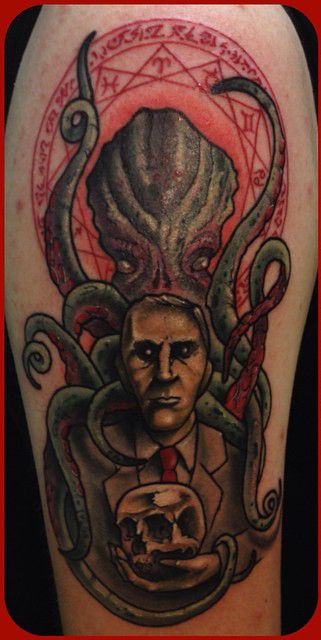 Cthulhu H.P.Lovecraft tattoo