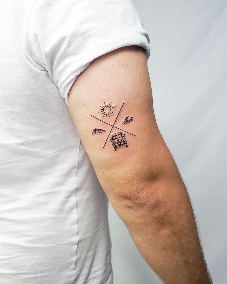 50 Best Small Travel Tattoos Ideas That Will Inspire Inner Wanderers |  Aesthetic Travel Tattoos Idea
