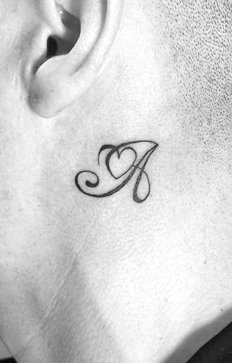 Letter A Tattoo