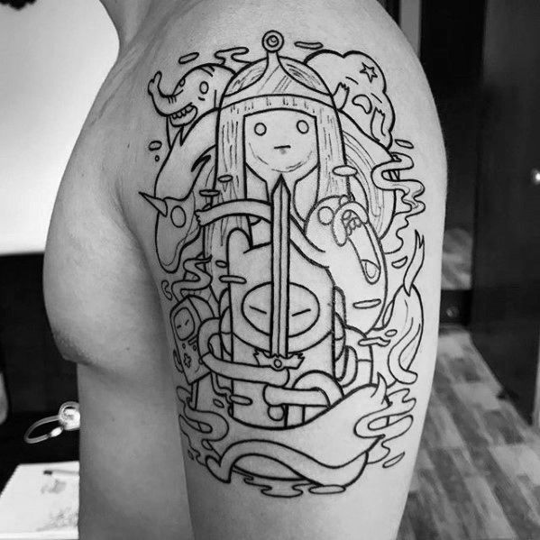 60 Cool Adventure Time Tattoo Designs for Men