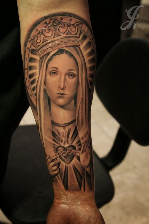 50+ Designs Catholic Mary Tattoo Ideas